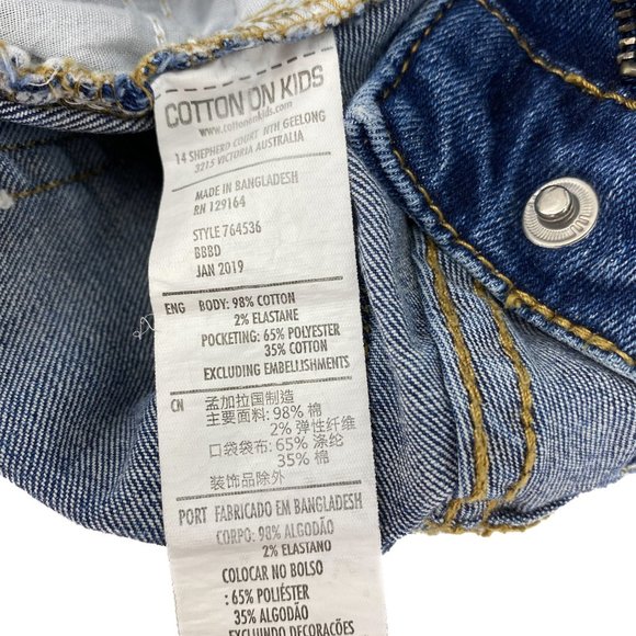 COTTON:ON KIDS Girls Toddler Distressed Denim Jeans Size 2 - Two Pair of Jeans - Picture 14 of 16